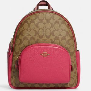 SOLD! COACH Court Backpack In Signature Canvas